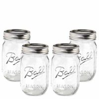 Ball Mason Jar-16 oz. Clear Glass Heritage Series - Set of 4