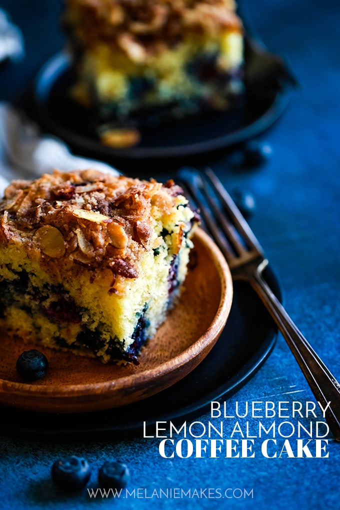 Blueberry Lemon Almond Coffee Cake