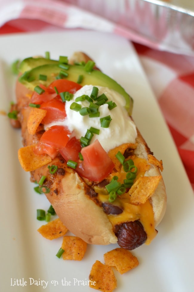 Loaded Cheesy Chili Dogs