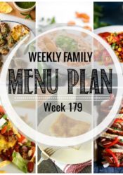 Weekly Family Meal Plan #179