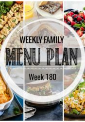Weekly Family Meal Plan #180