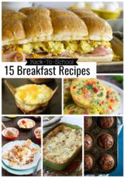 15 Back To School Breakfast Recipes