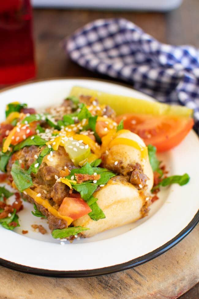 Cheeseburger Bubble Up Casserole