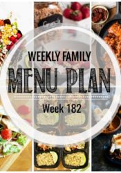 Weekly Family Meal Plan #182