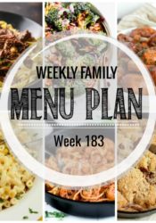Weekly Family Meal Plan #183