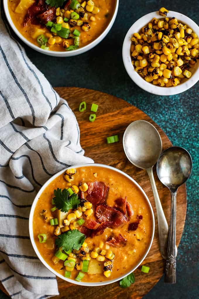 Slow Cooker Chipotle Pumpkin Corn Chowder