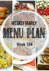 Weekly Family Meal Plan #184