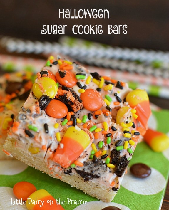 Halloween Sugar Cookie Bars