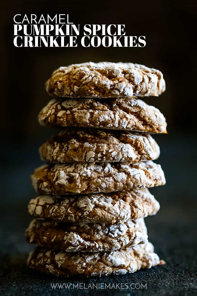 Pumpkin Spice Crinkle Cookies