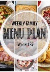 Weekly Family Meal Plan #187