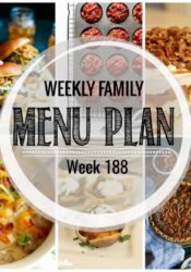 Weekly Family Meal Plan #188