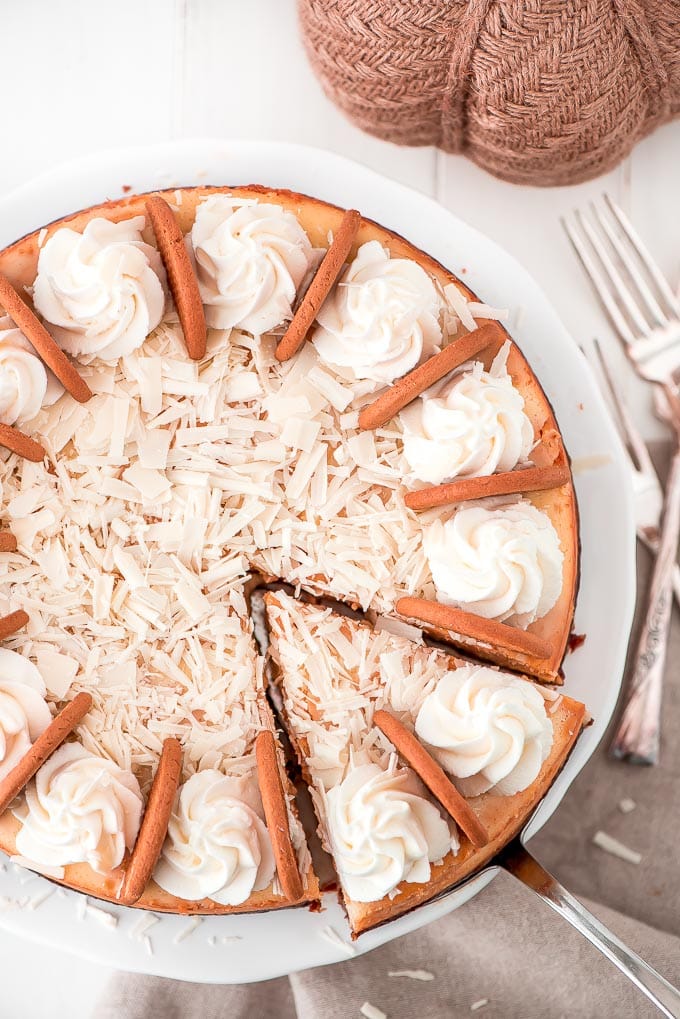 White Chocolate Pumpkin Cheesecake