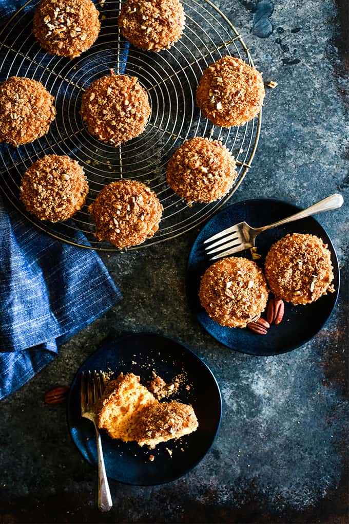 Butterscotch Muffins with Brown Sugar Pecan Streusel