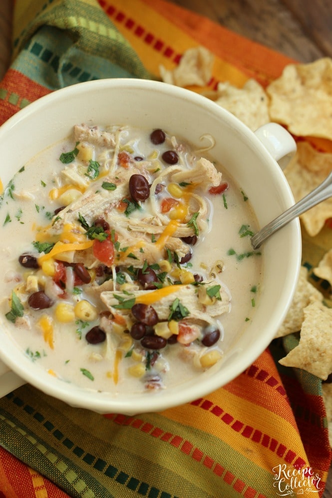 Instant Pot Creamy Chicken Tortilla Soup - A comforting creamy chicken soup recipe made easy using an instant pot.