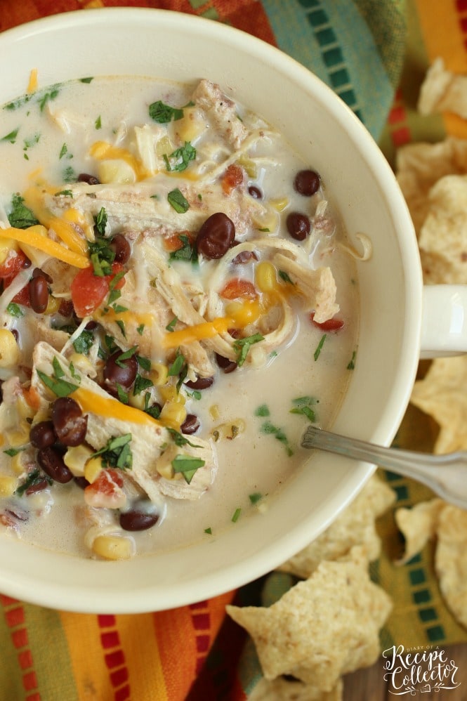 Easy Creamy Chicken Fajita Soup (Crockpot)