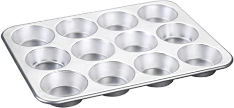 Nordic Ware Natural Aluminum Commercial Muffin Pan, 12 Cup