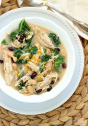 Instant Pot Chicken, Bean, and Kale Soup
