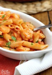 Tomato Basil Shrimp Pasta