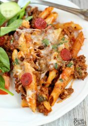 Easy One Pot Pizza Pasta