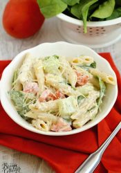 Easy Parmesan Ranch Pasta Salad