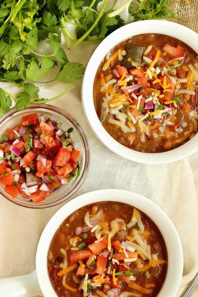 Instant Pot Mexican 16 Bean Soup - An easy Instant Pot recipe full of fiber and perfect for a healthy lunch or dinner.