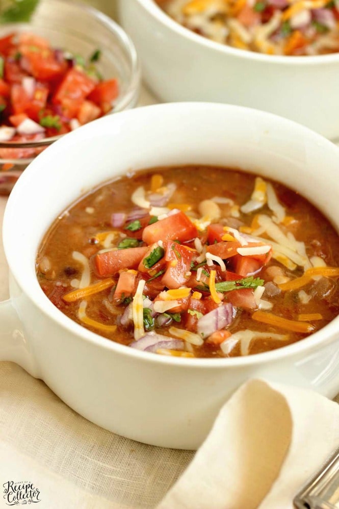 Instant Pot Mexican 16 Bean Soup - An easy Instant Pot recipe full of fiber and perfect for a healthy lunch or dinner.
