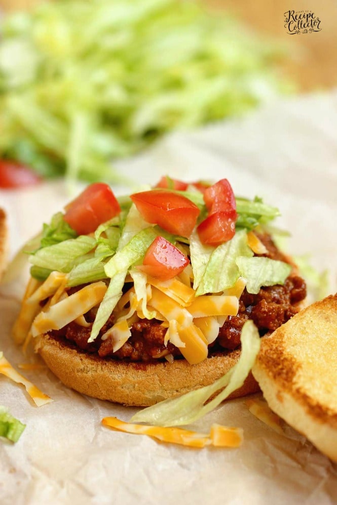 Taco Sloppy Joes - A 20 minute dinner recipe perfect for your next Taco night! Taco Sloppy Joes are a nice change up and full of flavor.