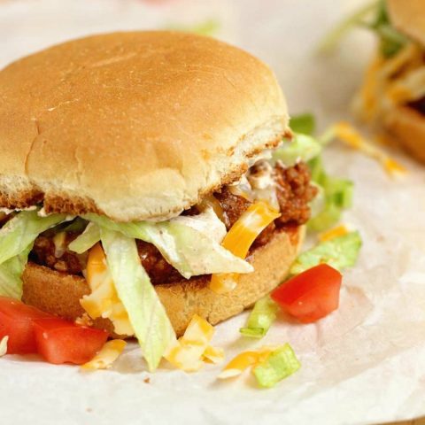 Taco Sloppy Joes - A 20 minute dinner recipe perfect for your next Taco night! Taco Sloppy Joes are a nice change up and full of flavor.