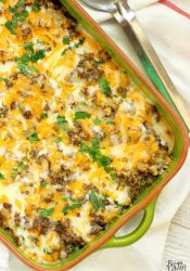 Beefy Cornbread Casserole