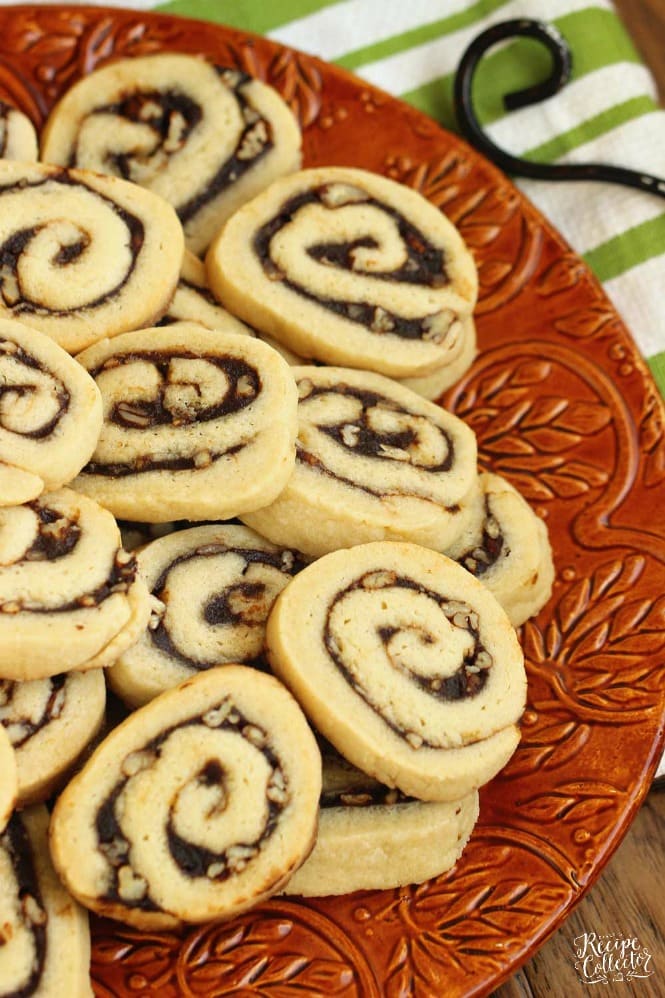 Apple Butter Cinnamon Swirl Cookies - A perfect Fall cookie recipe with an easy homemade dough and a cinnamon sugar apple butter filling.