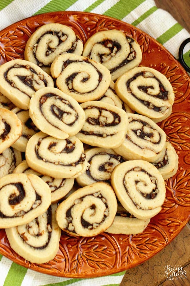 Apple Butter Cinnamon Swirl Cookies - A perfect Fall cookie recipe with an easy homemade dough and a cinnamon sugar apple butter filling.