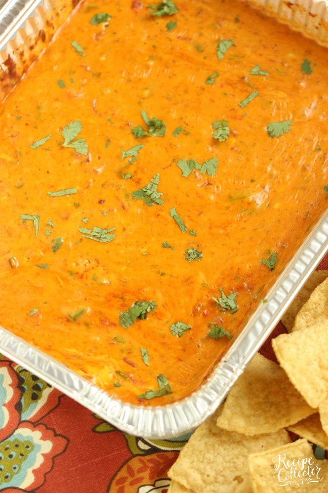 Smoked Chili Con Queso Dip - Let the smoker do all the work for you with this easy queso recipe!  