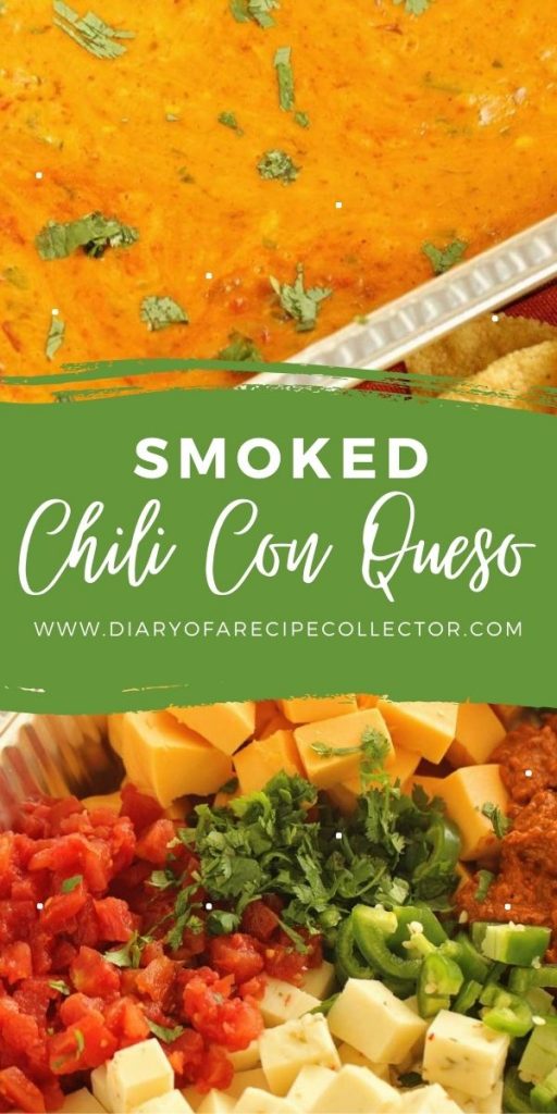 Smoked Chili Con Queso Dip - Let the smoker do all the work for you with this easy queso recipe!  