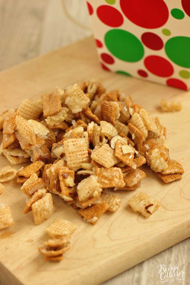 Christmas Crunch - Get ready for some serious snacking! This sweet snack mix will be a hit! It's wonderfully addicting and perfect for an appetizer and even a gift!