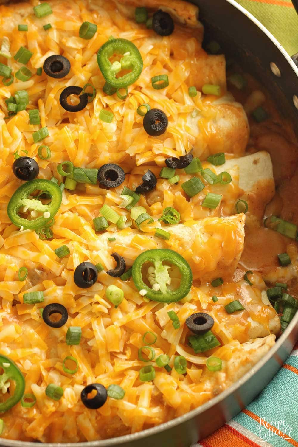 Quick Creamy Chicken Skillet Burritos - Diary of A Recipe Collector