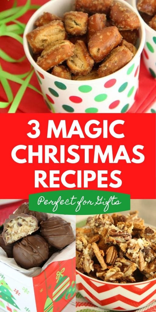3 Magic Christmas Recipes - These recipes are perfect for gifts and snacking during your magical Christmas season!  