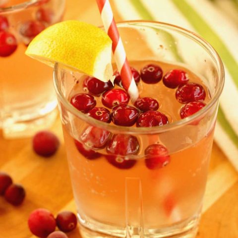 Cranberry Lemonade - An easy and refreshing holiday drink recipe.  Both a cocktail for a few and a large batch non-alcoholic punch recipe are included!