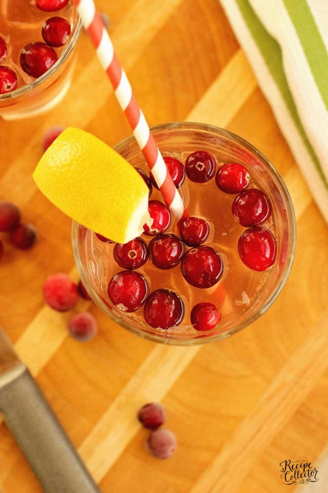 Cranberry Lemonade - An easy and refreshing holiday drink recipe.  Both a cocktail for a few and a large batch non-alcoholic punch recipe are included!