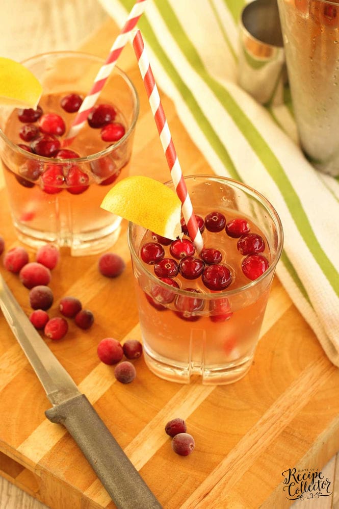 Cranberry Lemonade - An easy and refreshing holiday drink recipe.  Both a cocktail for a few and a large batch non-alcoholic punch recipe are included!