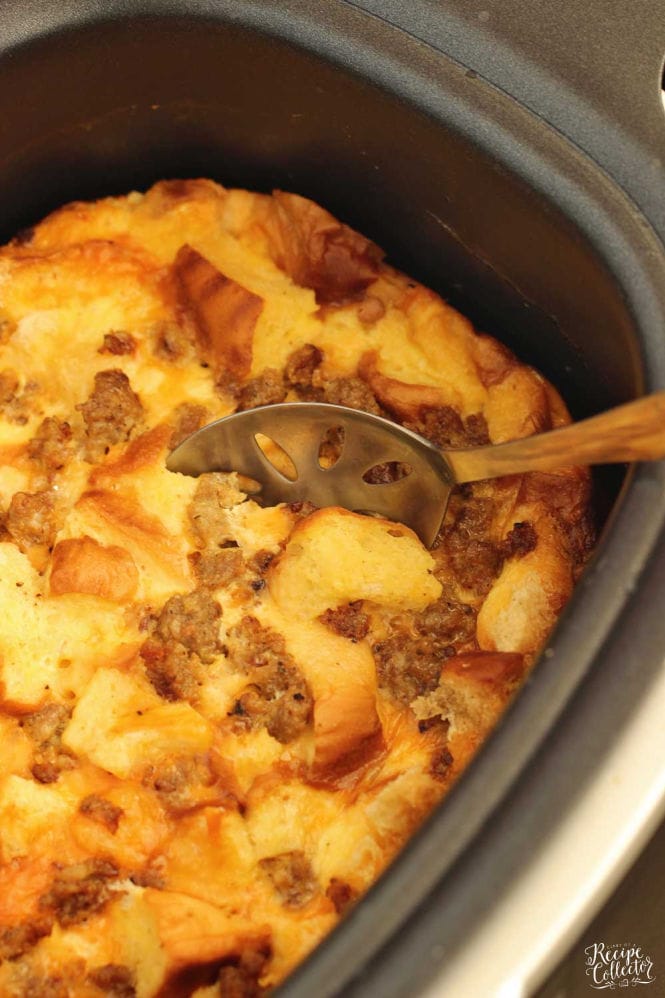 Slow Cooker Breakfast Casserole - Diary of A Recipe Collector