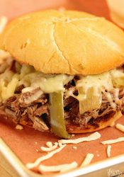 Slow Cooker Southern Cheesesteak Sandwiches