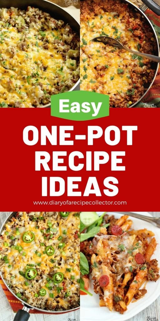 Easy One-Pot Recipes - Here are several quick and easy one-pot dinners that you will want to try soon! 