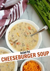 Instant Pot Cheeseburger Soup