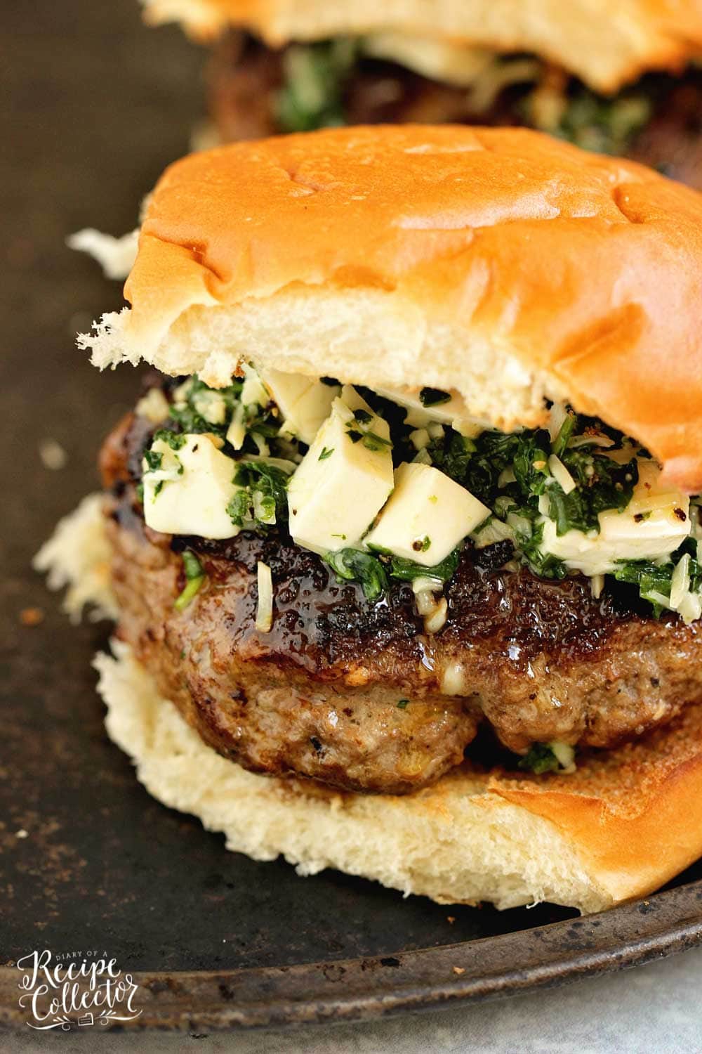 Arugula Spinach Pesto Burgers Diary of A Recipe Collector