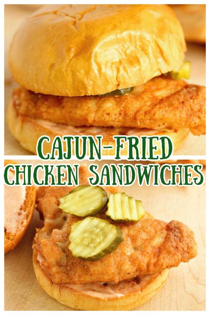 Easy Cajun Fried Chicken Sandwiches - These little chicken sandwiches are a winner chicken dinner for sure!  They are easy to prep and come with a delicious Cajun sauce!