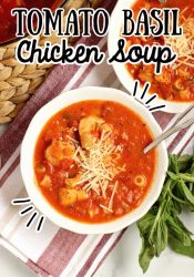Easy Tomato Basil Chicken Soup