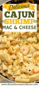 Cajun Shrimp Mac and Cheese - The ultimate decadent white cheddar and parmesan shrimp pasta perfect as a main dish and great as a side to grilled steaks!  