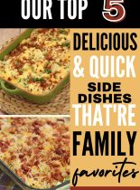Top 5 Sides for the Holidays -These side dish recipes are perfect for all your holiday gatherings!
