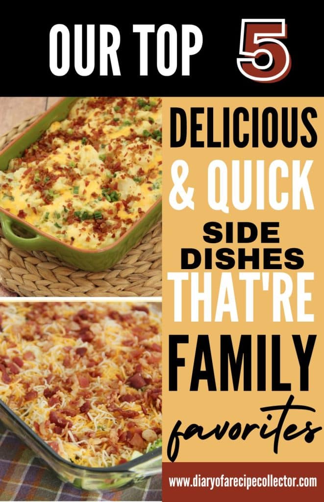 Top 5 Sides for the Holidays -These side dish recipes are perfect for all your holiday gatherings!