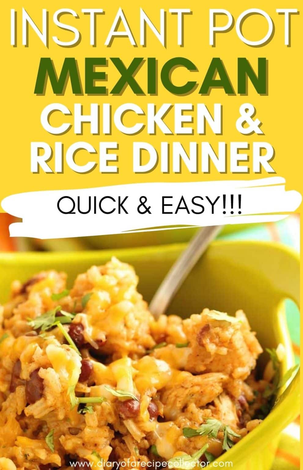 Instant Pot Mexican Chicken and Rice Diary of A Recipe Collector